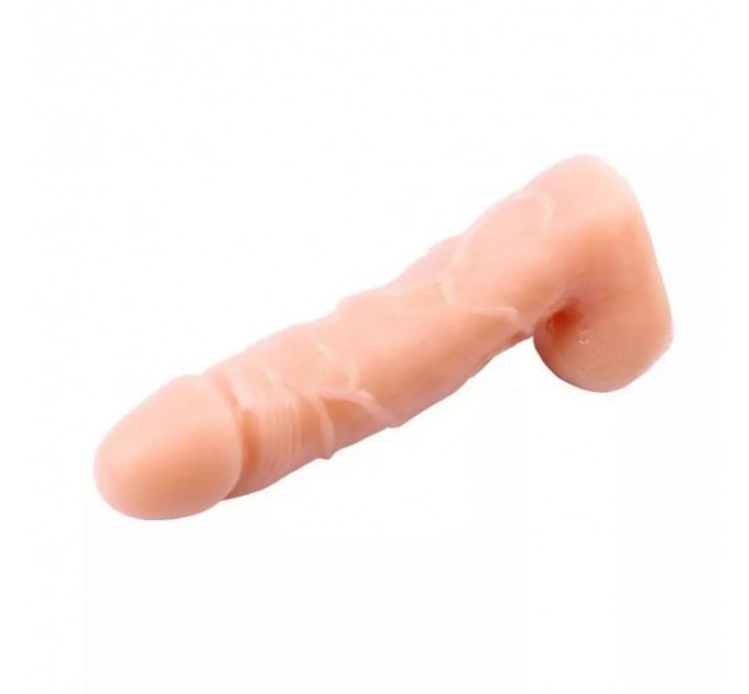 Фаллоимитатор реалистичный Chisa T-skin с яичками, бежевый
