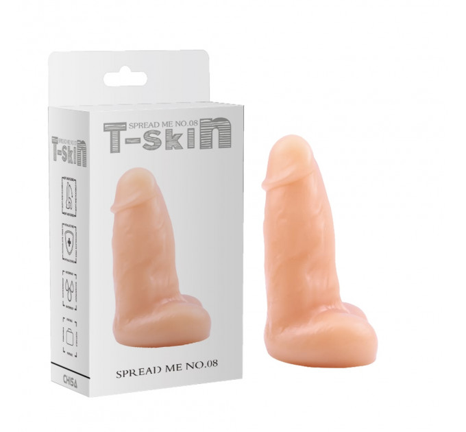 Фаллоимитатор реалистичный Chisa T-Skin небольшого размера, телесный