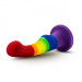 Фаллоимитатор Pride, на присоске, радужный, 13 х 2.9 см