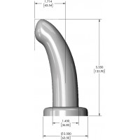 Фаллоимитатор с изогнутым стержнем FleshLight HerSpot розовое золото, Small