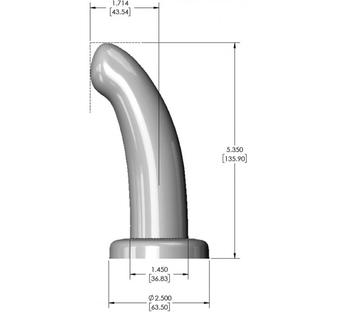 Фаллоимитатор с изогнутым стержнем FleshLight HerSpot розовое золото, Small
