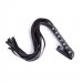 Флоггер с шипами черный DS Fetish Studded flogger black
