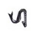Флоггер с шипами черный DS Fetish Studded flogger black