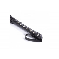 Флоггер с шипами черный DS Fetish Studded flogger black