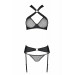 Комплект нижнего белья в сеточку AMANDA SET black S/M - Passion