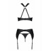 Комплект нижнего белья в сеточку AMANDA SET black S/M - Passion