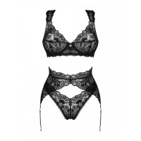 Мереживний комплект сексуальної білизни XS/S Donna Dream Obsessive, 3 предмети