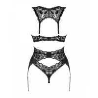 Мереживний комплект сексуальної білизни XS/S Donna Dream Obsessive, 3 предмети