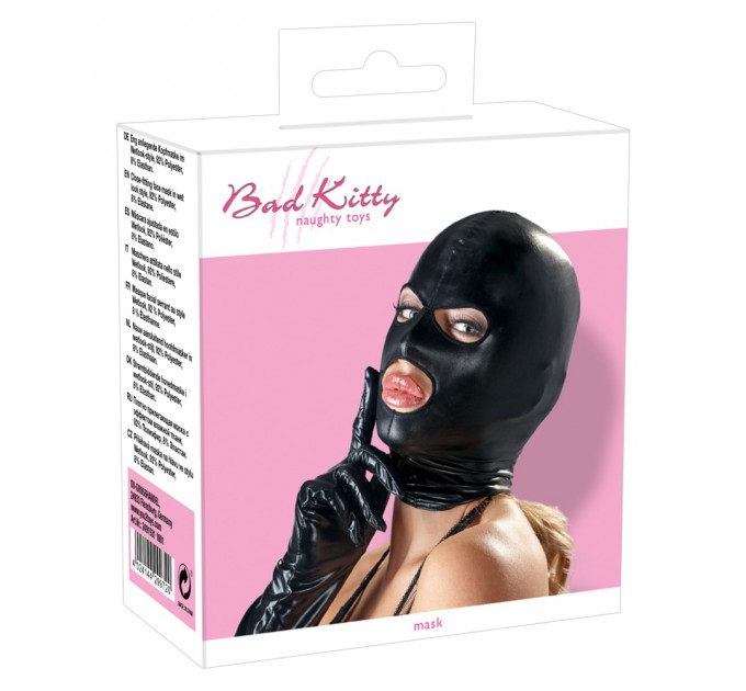 Маска черная Bad Kitty Naughty Toys Mask