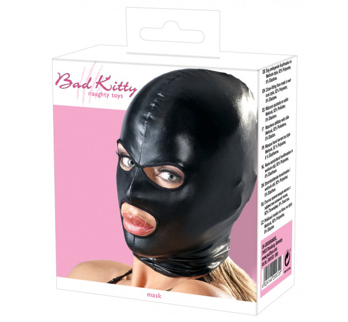 Маска черная Bad Kitty Naughty Toys Mask