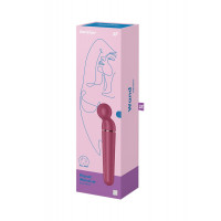 Мікрофон Satisfyer Planet Wand-er для масажу та точкової стимуляції ерогенних зон, бордовий