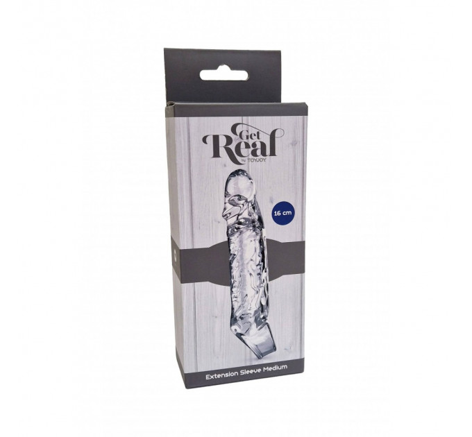 Насадка, що подовжує ToyJoy Get Real Penis Sleeve Medium
