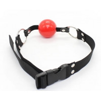 Нейлоновый кляп DS Fetish Nylon gag black/red
