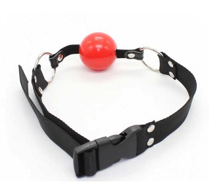 Нейлоновый кляп DS Fetish Nylon gag black/red