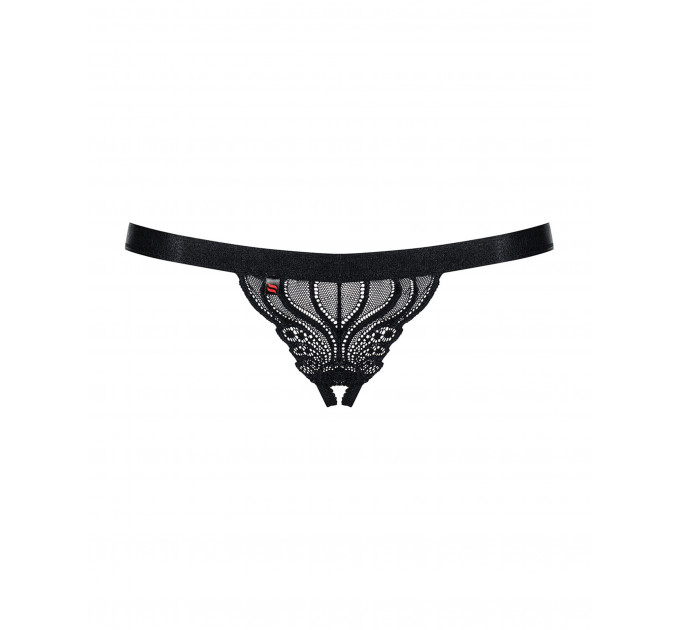 Открытые стринги черные 828-THC-1 L\XL Obsessive