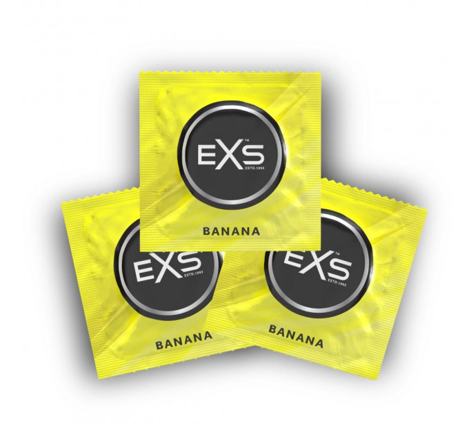 Презервативи Exs Banana зі смаком банана, стандартного розміру (ціна за 5 шт.)