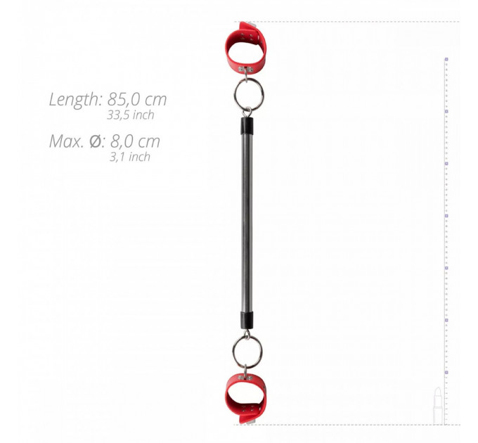 Распорка с фиксаторами Bono Bondage Bar - 30 см