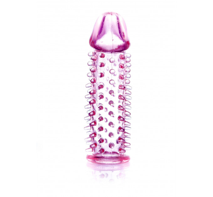 Рельєфна насадка Stymulator-Penis Sleeve PINK