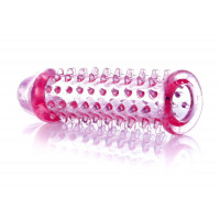 Рельєфна насадка Stymulator-Penis Sleeve PINK