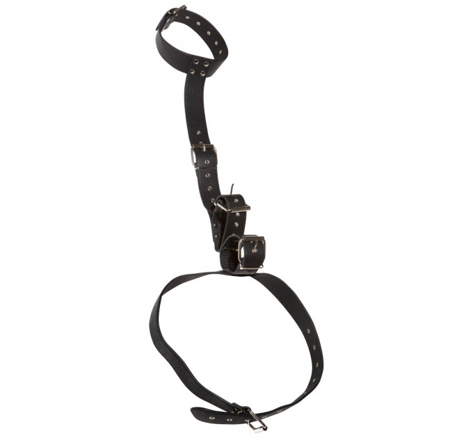 Система фиксации Bad Kitty Neck and Hand Restraints, черного цвета
