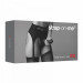 Трусики для страпону, XXL, з підв'язками для панчох Strap-On-Me чорні
