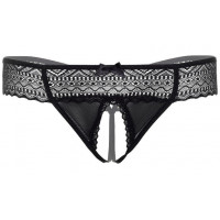 Трусики с интимным вырезом S/M Roxanne Daring Intimates, черные