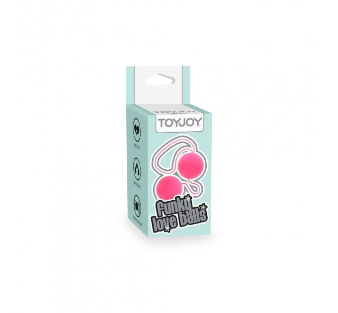 Вагинальные шарики пластиковые розовые Toy Joy