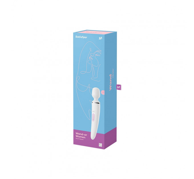 Вибромассажер-Микрофон Satisfyer Wand-er Woman, белый, XXL