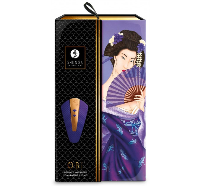 Вибратор для клитора Shunga Obi фиолетовый, 11.5 см x 7 см