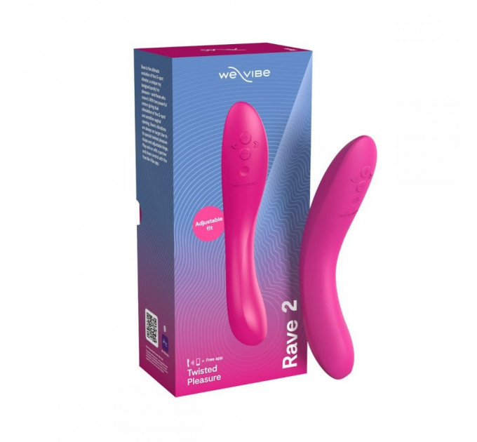 Вибратор для точки G Rave 2 We-Vibe, силиконовый, розовый, 19.3 х 3 см