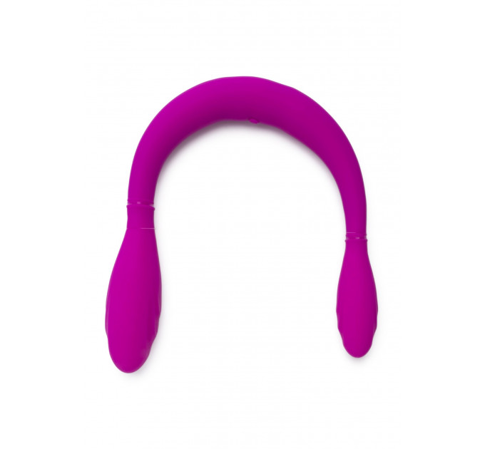 Вибратор двойной нереалистичный TOY JOY Infinity фиолетовый, 37 х 3.5 см
