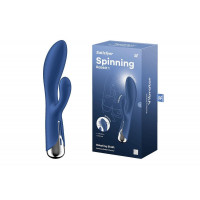 Вібратор кролик із ротацією Satisfyer Spinning Rabbit 1, синій