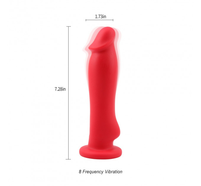 Вибратор на присоске Chisa DiDi Real Burst Vibrator, красный
