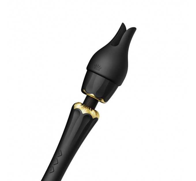 Вибратор микрофон с насадками Zalo Kyro Wand Obsidian Black