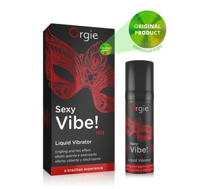 Жидкий вибратор "SEXY VIBE", 15 мл вибрация + согревающий эффект Orgie