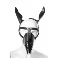Маска Hand Made Candy Hero Doberman, натуральна шкіра, чорний