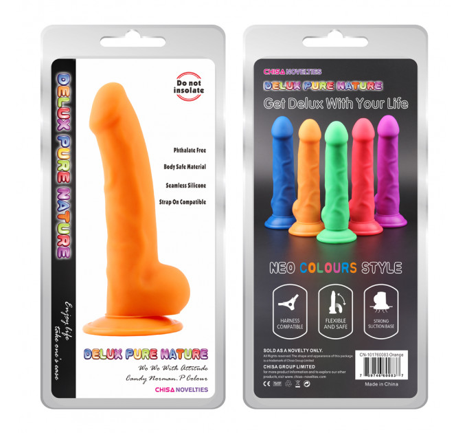 Фаллоимитатор оранж Chisa Norman.P-Green Realistic Dildo