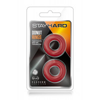 Набір ерекційних кілець STAY HARD Donut RINGS RED