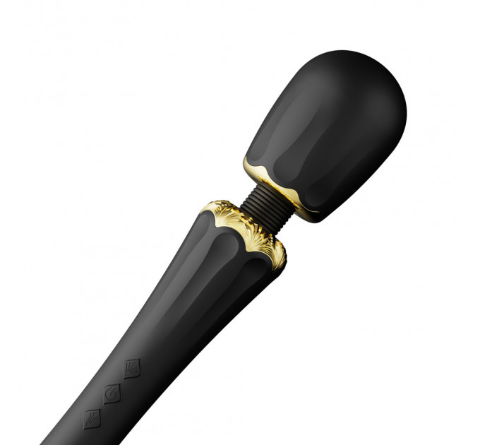 Вибратор микрофон с насадками Zalo Kyro Wand Obsidian Black