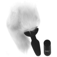 Анальна пробка Vibrating Anal Plug With Fox Tail з хвостом, М