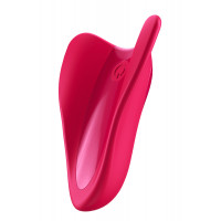 Вібратор ергономічної форми на палець Satisfyer High Fly червоний