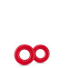 Набір ерекційних кілець STAY HARD Donut RINGS RED