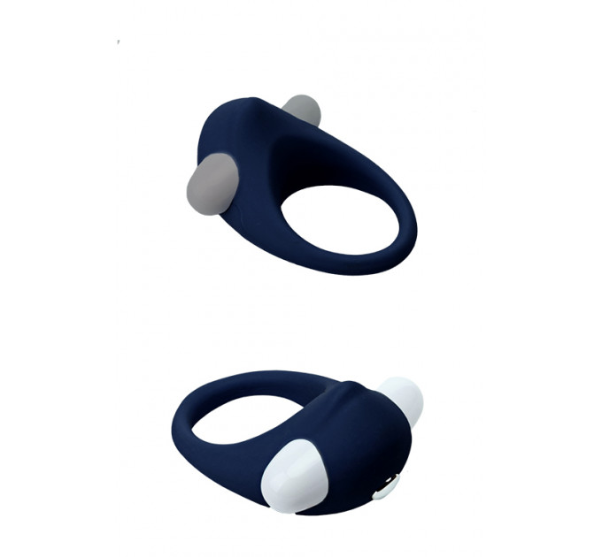 Ерекційне кільце з вібрацією Dream Toys Rings of Love, синій