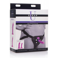 Набір страпонів з вібрацією Double-G Deluxe Vibrating Strap-On Kit
