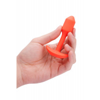 Анальна пробка с вибрацией размер S B-Vibe Vibrating Snug Plug 1, оранжевая