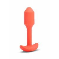 Анальна пробка с вибрацией размер S B-Vibe Vibrating Snug Plug 1, оранжевая