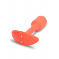 Анальна пробка с вибрацией размер S B-Vibe Vibrating Snug Plug 1, оранжевая