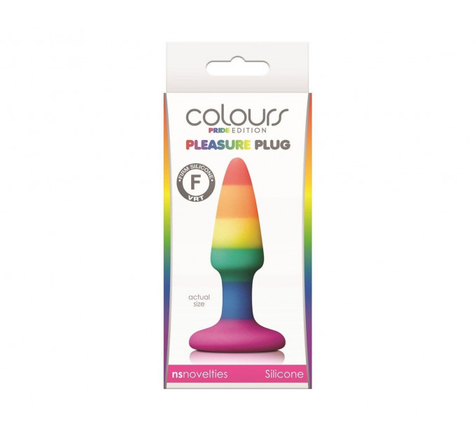 Анальная пробка NS Novelties COLOURS PRIDE EDITION PLEASURE PLUG MINI
