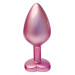 Анальна пробка рожева Dream Toys Gleaming Love з декоративним каменем, М
