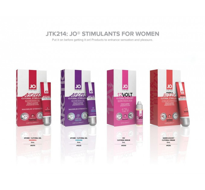 Дисплей с возбуждающими гелями и тестерами System JO - Arousal Gel Display